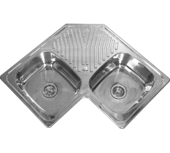 Изображение товара Мойка угловая с сифоном ЦС 830х830х200 мм D83838