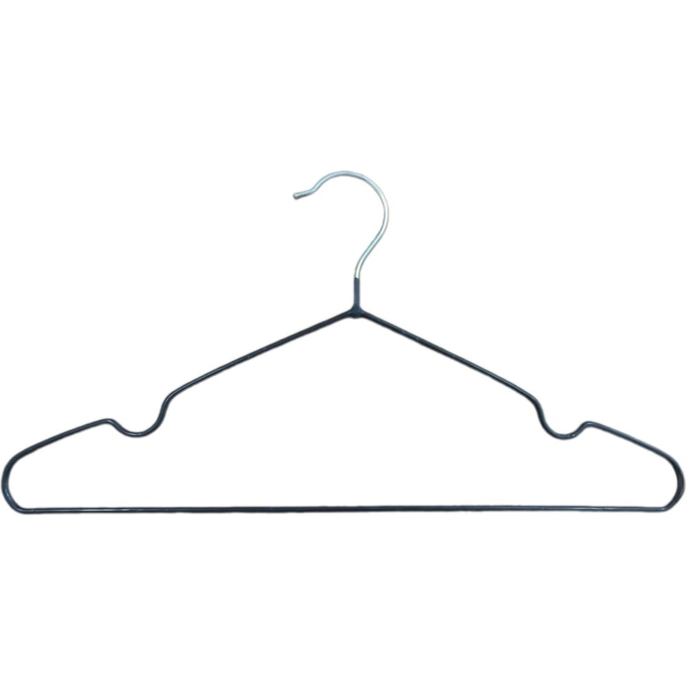 Изображение товара Вешалка металлическая прорезиненная черная 41х21 см от ПК "СТМ"