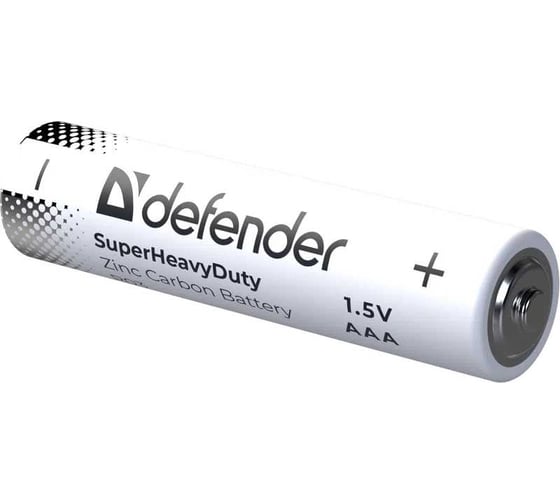 Изображение товара Батарейка солевая DEFENDER R03-12S ААА, шринк, 12 шт., Zinc 56046