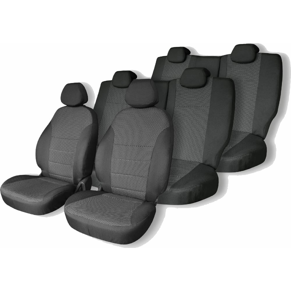 Изображение товара Чехлы на сиденья Toyota Sienta XP170 07.2015-07.2022 экокожа черные