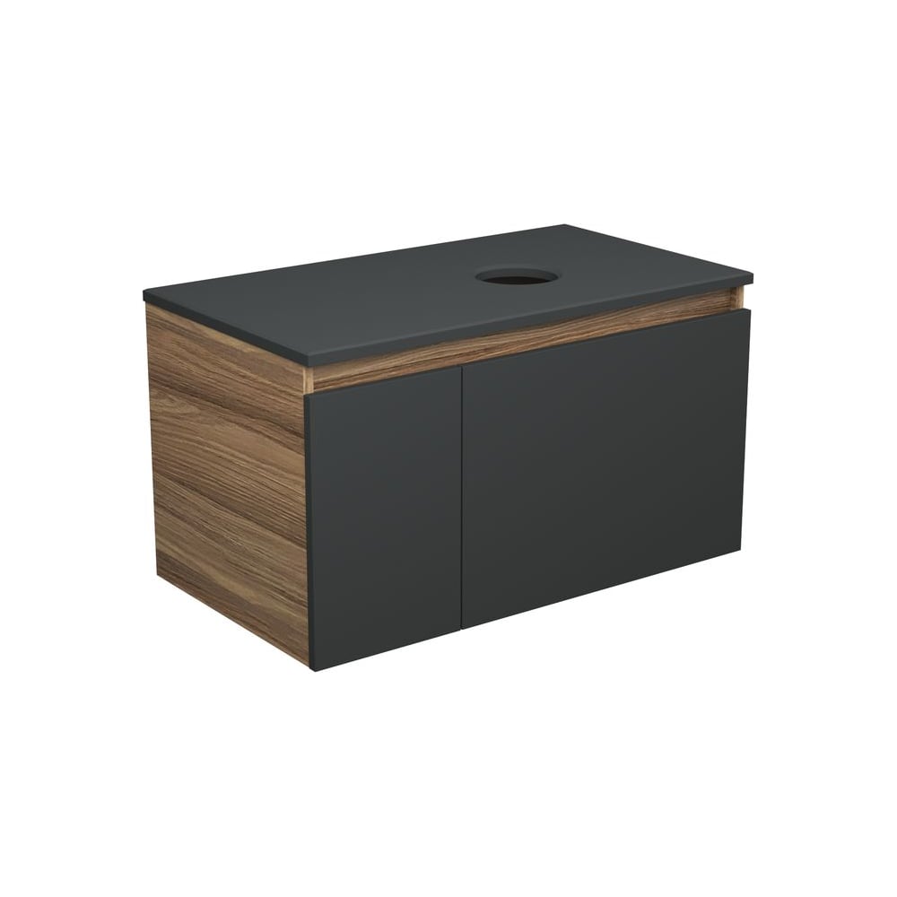 Изображение товара Тумба с раковиной Bauedge BD2157, графит, 800 мм