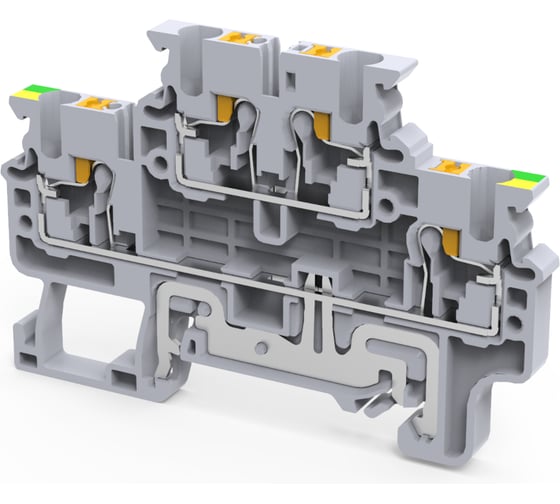 Изображение товара Клемма КЭАЗ заземляющая push-in OptiClip CPDLG-2,5-2L-PE-I-(0,2-2,5)-PEN 50 шт 331865