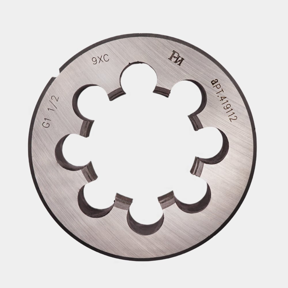 Изображение товара Плашка РОСИНСТРУМЕНТ G 1 1/2 для трубной цилиндрической резьбы ГОСТ 9740-71