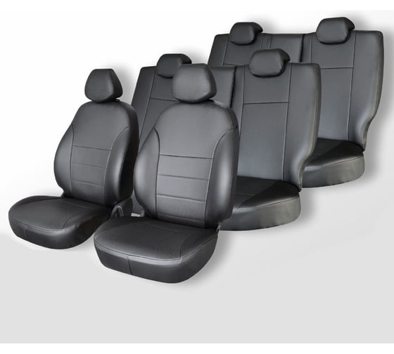 Изображение товара Чехлы на сиденья Defly Toyota Sienta (XP170) 2015-2022, спинка 2-го ряда 50/50, без подлокотника, 7 мест, жаккард Ty72-7-2