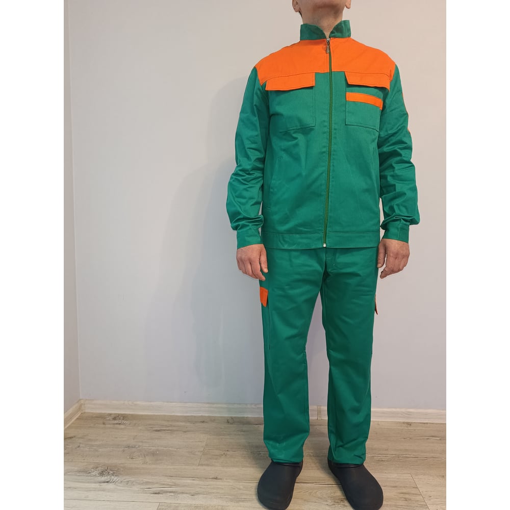 Изображение товара Рабочий костюм Форс 1 Сп Зел50 мужской натуральная ткань 172-178 см