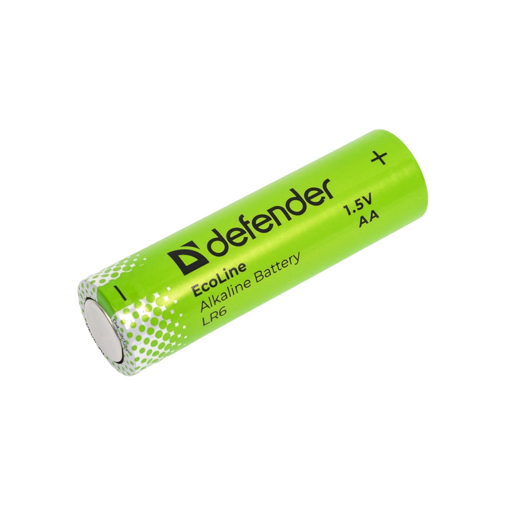 Изображение товара Батарейки алкалиновые DEFENDER LR6-4S АА, комплект 4 шт, EcoLine