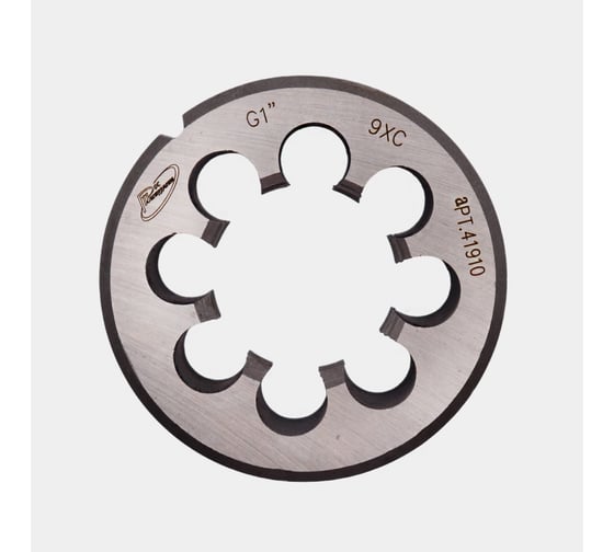 Изображение товара Плашка РОСИНСТРУМЕНТ G 1 для трубной цилиндрической резьбы, ГОСТ 9740-71 9ХС 41910
