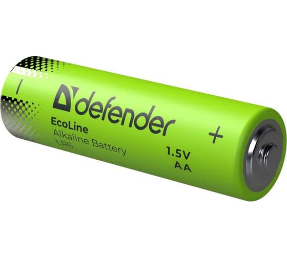 Изображение товара Батарейка алкалиновая DEFENDER LR6-24box АА, бокс, 24 шт., EcoLine 56051