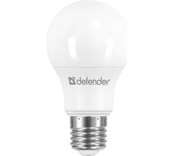 Изображение товара Светодиодная лампочка DEFENDER A55-9W-830-E27 груша, теплый белый, 1 шт. 95007