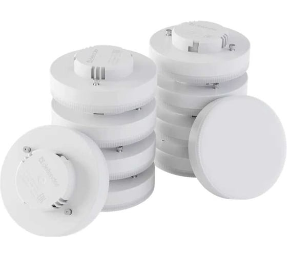 Изображение товара Светодиодная лампочка DEFENDER GX-10W-840-GX53 таблетка, нейтральный белый, 1 шт. 95415