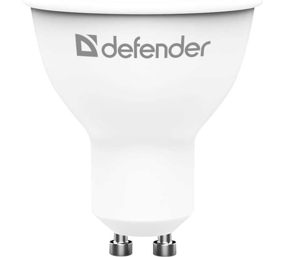 Изображение товара Светодиодная лампочка DEFENDER MR16-10W-840-GU10 софит, нейтральный белый, 1 шт. 95321