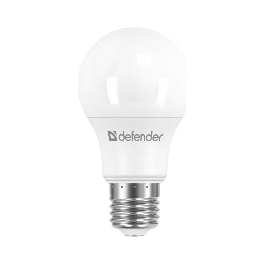 Изображение товара Светодиодная лампочка DEFENDER A60-10W-840-E27 груша, нейтральный белый, 1 шт. 95015