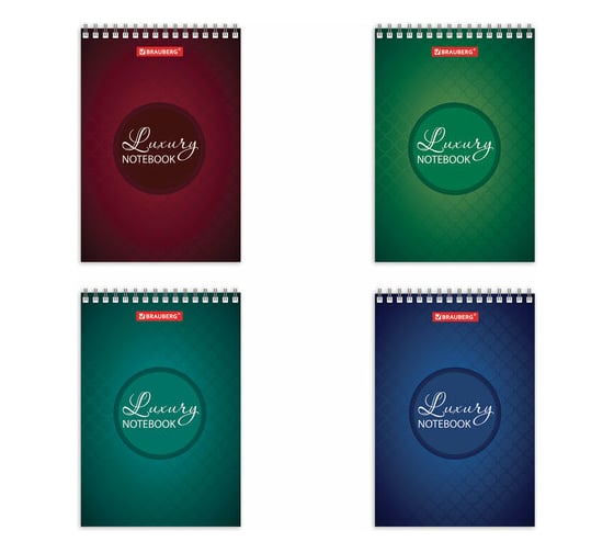 Изображение товара Блокнот 8 шт в упаковке BRAUBERG МАЛЫЙ ФОРМАТ 97х145мм А6 60л гребень картон клетка Блокнот  129829