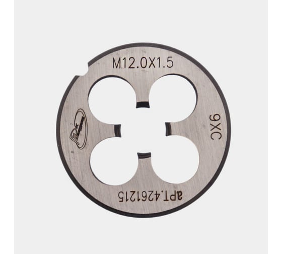 Изображение товара Плашка РОСИНСТРУМЕНТ М 12х1,5 ГОСТ 9740-71 9ХС 4261215