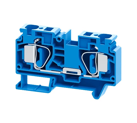 Изображение товара Клемма КЭАЗ проходная пружинная OptiClip CSC-16-I-BU-76A-(1,5-16)-синий 50 шт 289720