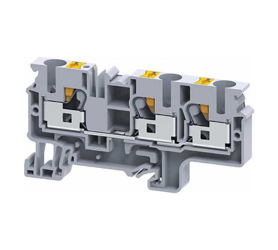 Изображение товара Клемма КЭАЗ с 3-мя контактами push-in OptiClip СP-10-TRIPLET-I-серый 50 шт 331852