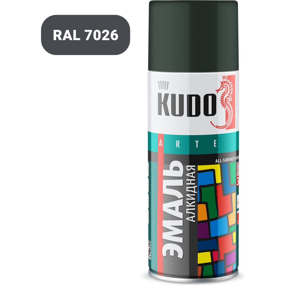 Универсальная эмаль KUDO клей kudo универсальный серый однокомпонентный 280 мл шор а 40 kbk 523