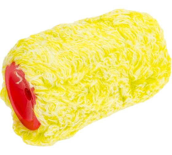 Изображение товара Ролик Малярок полиакрил "Пушистый" 100 мм D 50 мм, ворс 12 мм, плот.430 гр/м2, б/с ручка 8 мм 755-1108