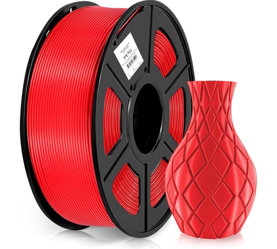 Изображение товара Пластик для принтера CACTUS 3D CS-3D-PETG-1KG-T-RED PETG диаметр 1.75 мм, 1 кг, 1 цвет 2011119