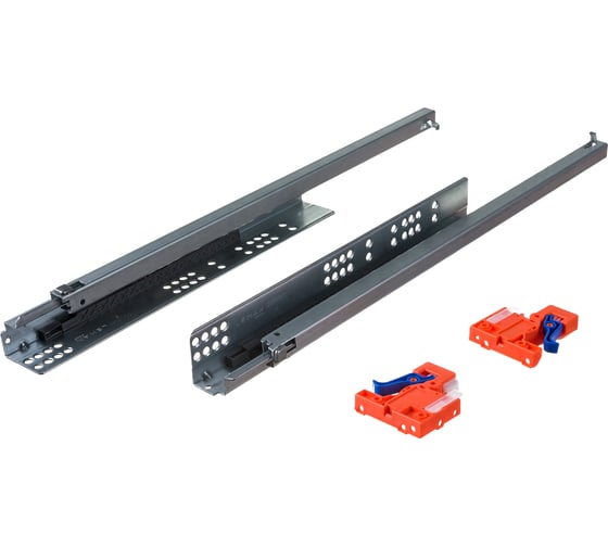 Изображение товара Направляющая скрытого монтажа Lemax prof частичное выдвижение, с регул. планкой, 500 мм NS-PK-001-500