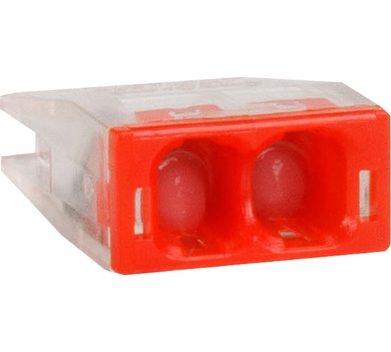 Изображение товара Клемма КЭАЗ строительно-монтажная OptiKit СМК 2273-242 (с пастой) 2 отверстия 0,5-2,5 мм2 100 шт 351060