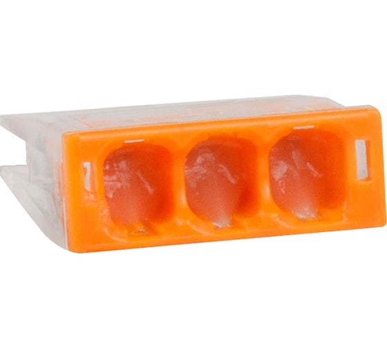 Изображение товара Клемма КЭАЗ строительно-монтажная OptiKit СМК 2273-243 (с пастой) 3 отверстия 0,5-2,5 мм2 100 шт 351056