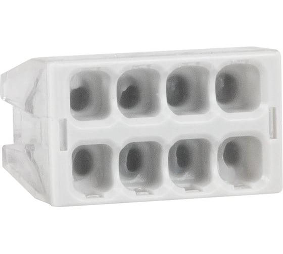 Изображение товара Клемма КЭАЗ строительно-монтажная OptiKit СМК 2273-248 (с пастой) 8 отверстий 0,5-2,5 мм2 50 шт 351065