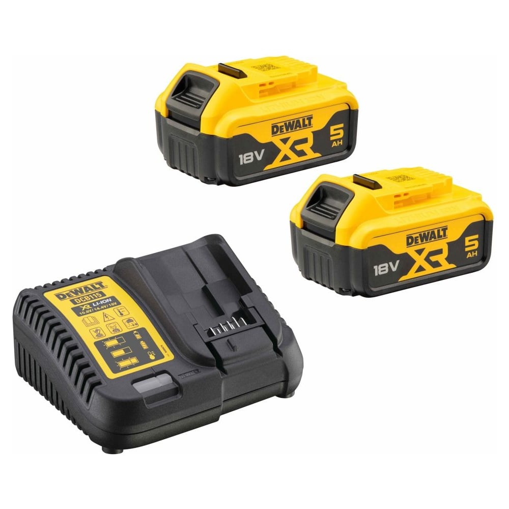 Изображение товара Демонстрационный набор Dewalt аккумуляторов DCB184 и зарядного устройства DCB115