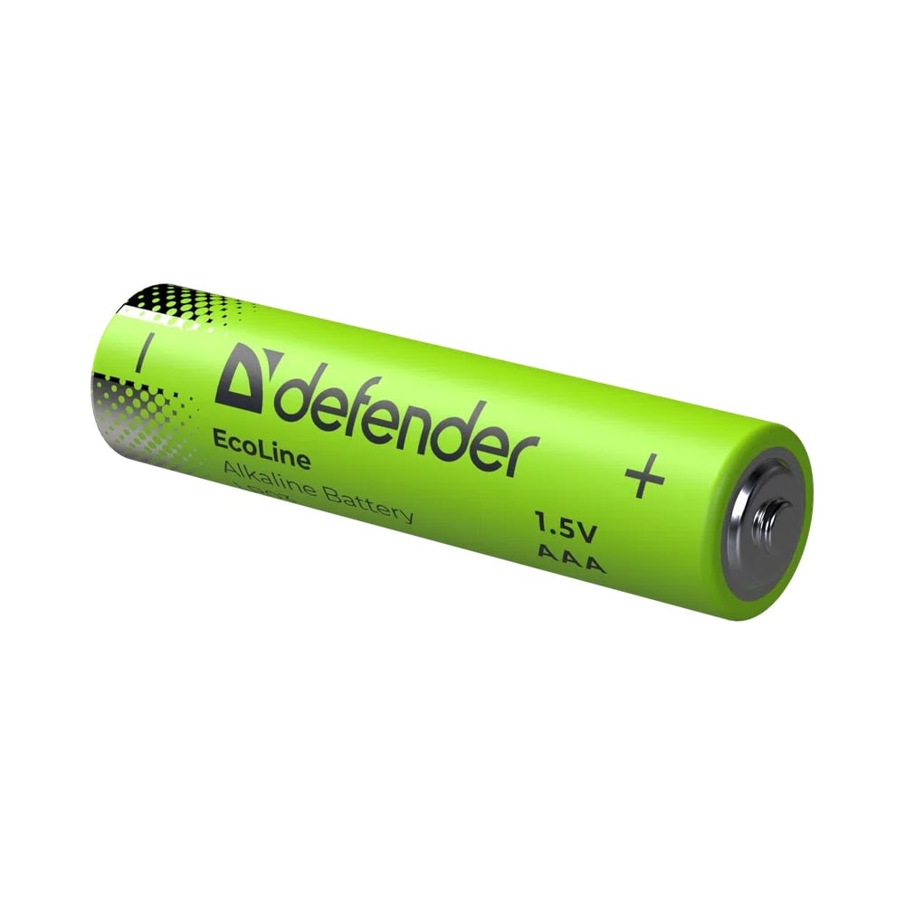 Батарейка алкалиновая DEFENDER LR03-24box ААА, бокс, 24 шт, EcoLine 56041