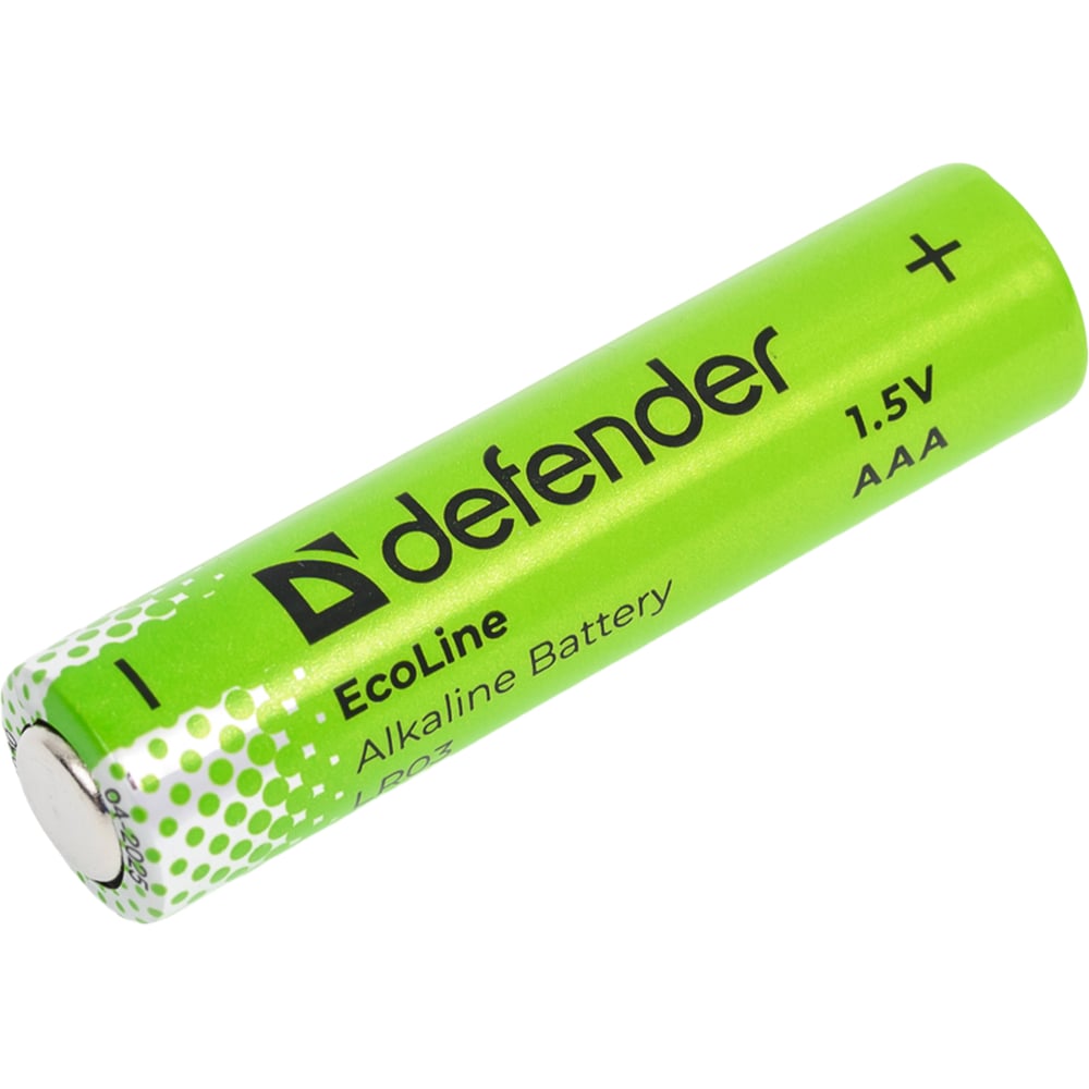 Изображение товара Батарейки алкалиновые DEFENDER LR03-4S ААА 4 шт EcoLine