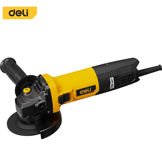 Изображение товара Угловая шлифмашина сетевая DELI DL-JM125-E2 (750Вт, 125мм, 12000об/мин, картон) 166255