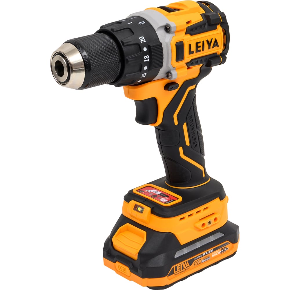 Изображение товара Ударная бесщеточная дрель-шуруповерт LEIYA LY-C3221 1020