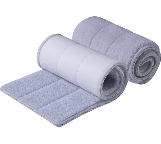 Изображение товара Набор насадок из микрофибры DEFENDER CLCM-03 2 шт., 32х12.5 см, светло-серый 28453