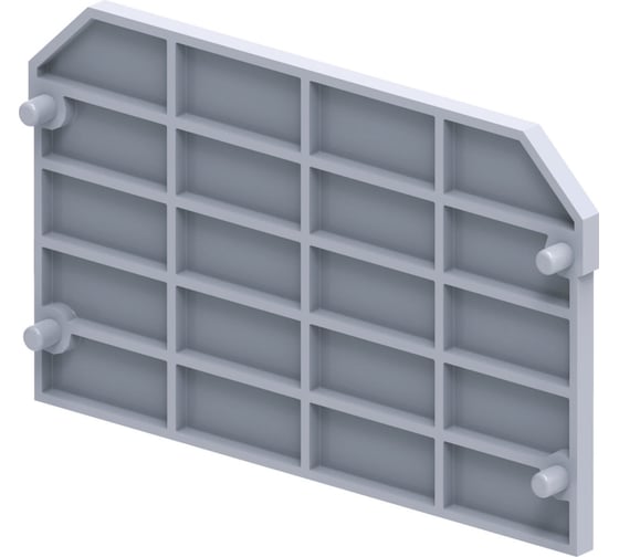 Изображение товара Крышка концевая КЭАЗ  для клеммы проходной OptiClip EPCMC2-2-QUATTRO-серый 50 шт 289807