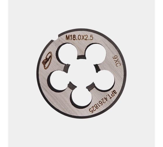 Изображение товара Плашка РОСИНСТРУМЕНТ М 18х2,5 ГОСТ 9740-71 9ХС 4261825