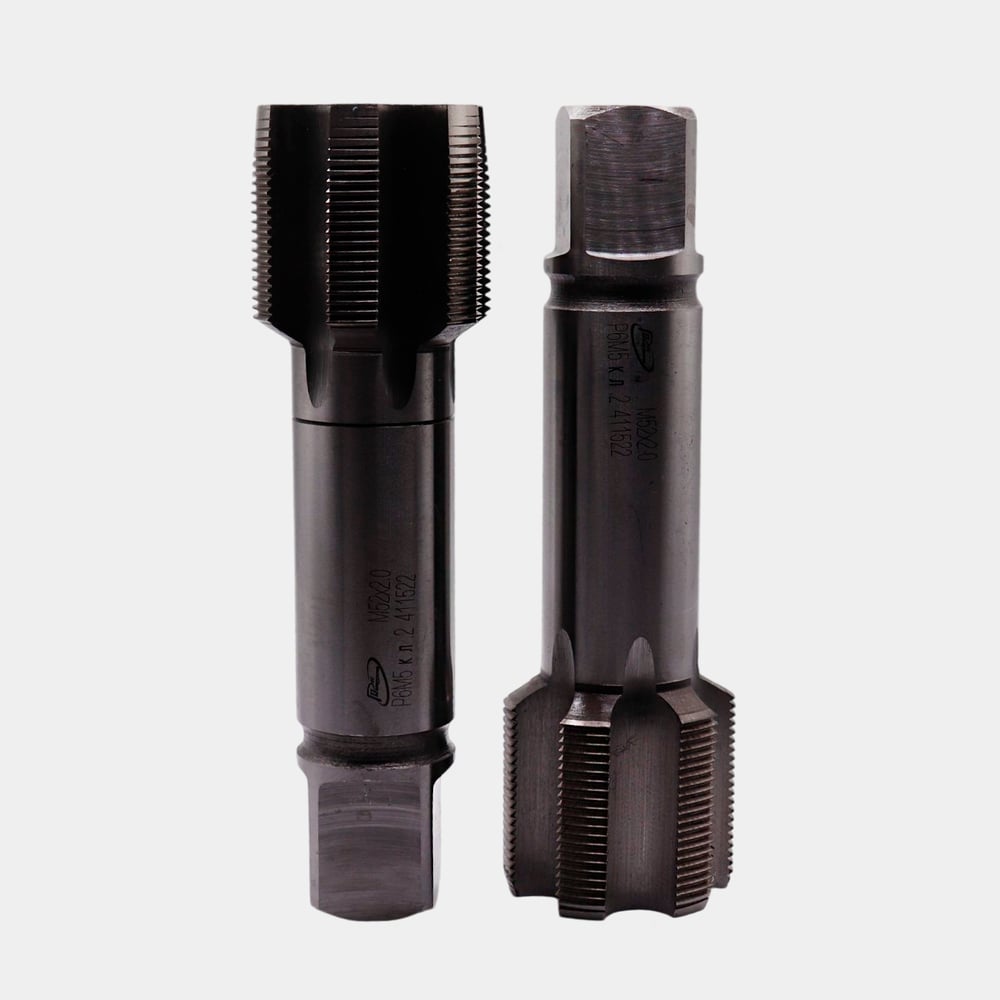 Изображение товара Метчик машинно-ручной РОСИНСТРУМЕНТ М 52,0 х 2,0 комплектный 2 шт. ГОСТ 3266-81 Р6М5 411522