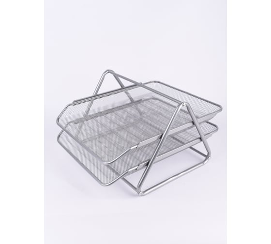 Изображение товара Органайзер для бумаги UNISTOR diplomat 2 металлический, 2 секции, А4, серый 212871