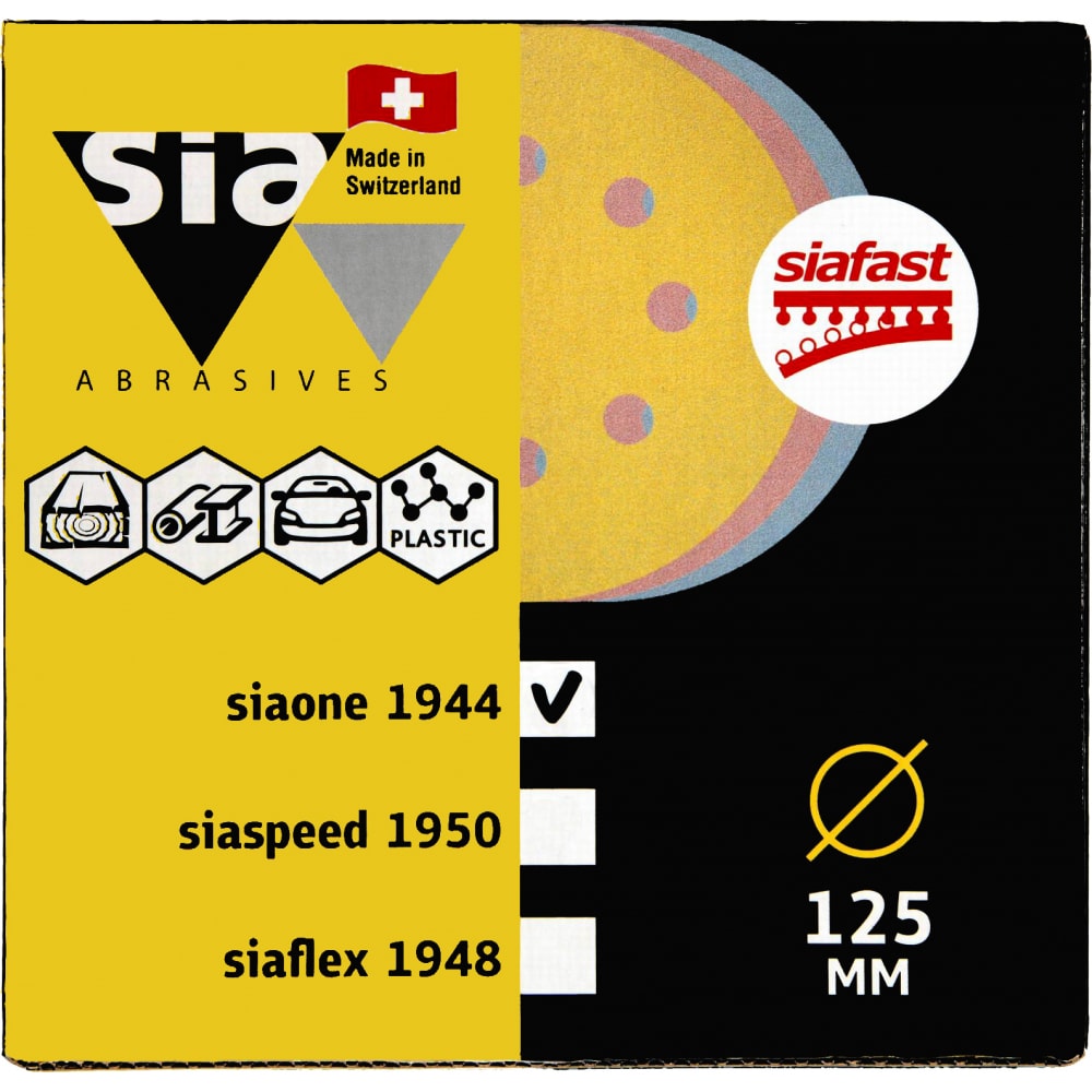 Шлифовальный круг Sia Abrasives - so50-125-0-240