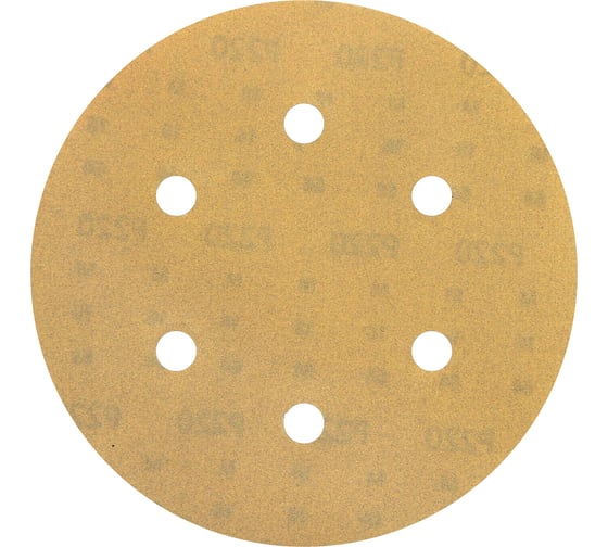 Изображение товара Круг шлифовальный на липучке siaone 1944 (5+1 шт; 150 мм; 6 отверстий; P240) sia Abrasives so6-150-6-240