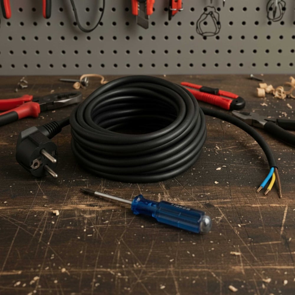 Изображение товара Сетевой кабель PROGIX PG020 2 м с вилкой Schuko, 3x0.75 ПВС, черный