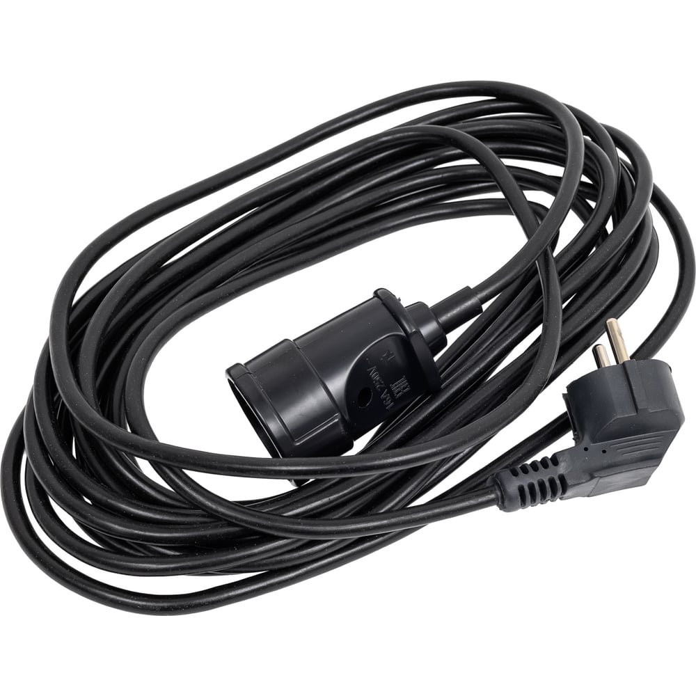 Изображение товара Удлинитель-шнур PROGIX 7 м ПВС 3x0.75 черный PG118