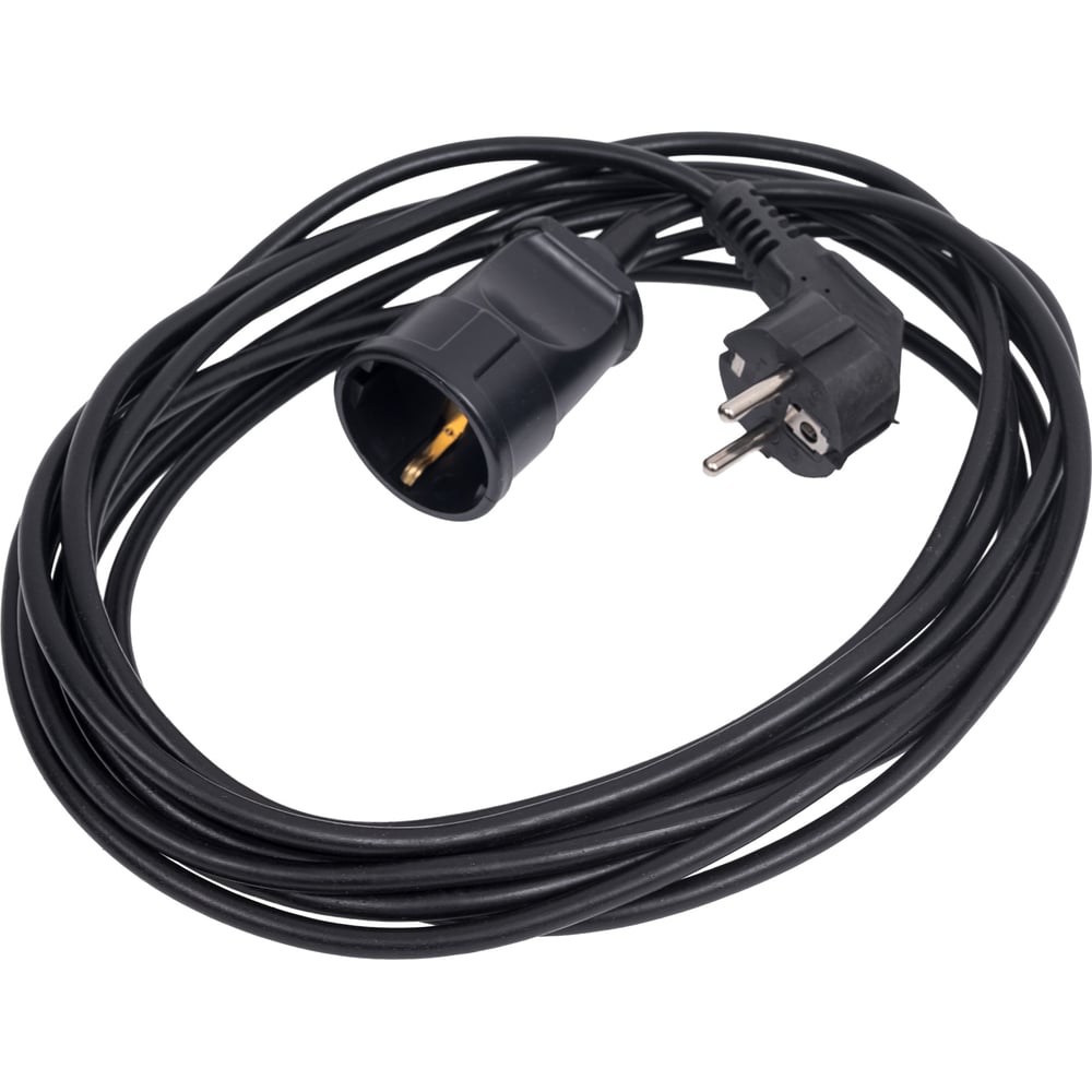 Изображение товара Удлинитель PROGIX 5 м ПВС 3x0.75 черный с заземлением