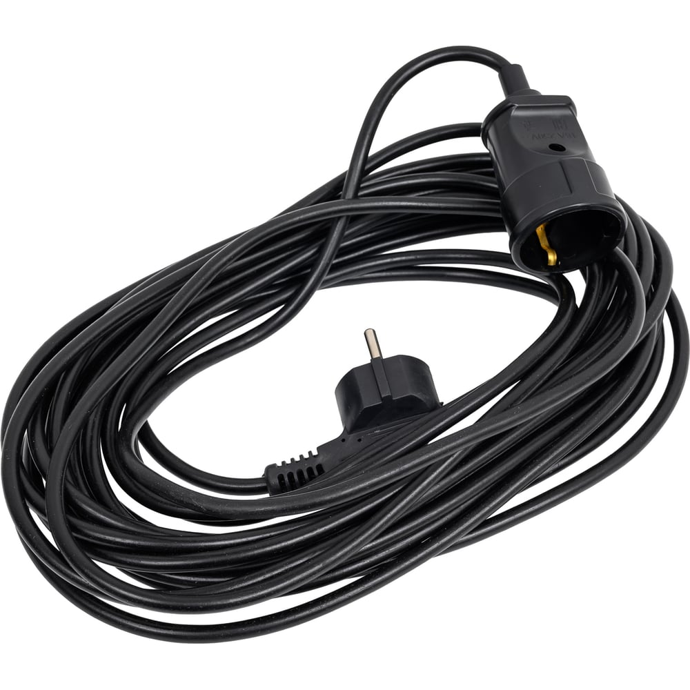 Изображение товара Удлинитель-шнур PROGIX 10 метров ПВС 3x0.75 черный PG119