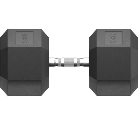 Изображение товара Гантель UNIXFIT гексагональная, обрезиненная, 50 кг DBHEX50