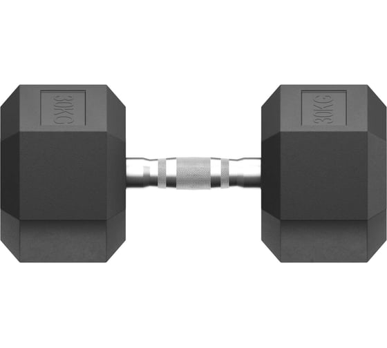 Изображение товара Гантель UNIXFIT гексагональная, обрезиненная, 30 кг DBHEX30