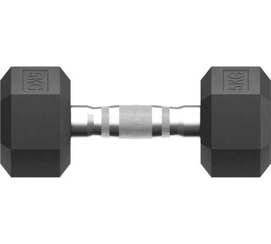 Изображение товара Гантель UNIXFIT гексагональная, обрезиненная, 5 кг DBHEX5