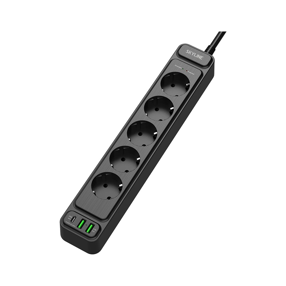 Изображение товара Сетевой фильтр SKYLINE USP-550 с USB Type-C и защитой 4000 Вт