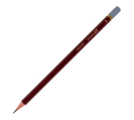 Изображение товара Карандаш чернографитный BRAUBERG художественный B, 1 шт, Art Premiere 181887