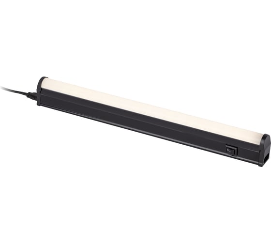 Изображение товара Линейный светодиодный светильник ЭРА LLED0104W4000B 4Вт 4000K L314мм с выключателем черный Б0065563