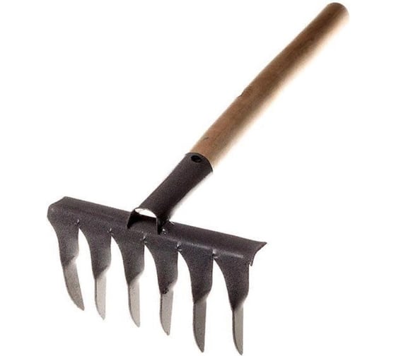 Изображение товара Грабли 6-ти зубые ООО "ПК ХозЦентр" витые, эмаль, с черенком ГВ-6 СИ-00079
